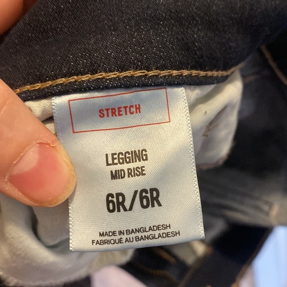 Express stretch mid rise legging jean 6R - Picture 4 of 5